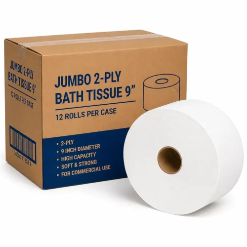Jumbo 2-Ply Bath Tissue (9")