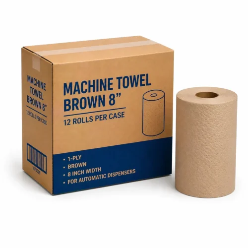 Machine Towel Brown (8")