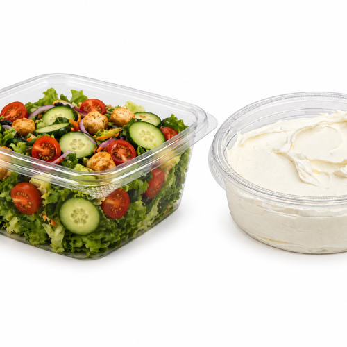 Hinged Salad Containers (8x8)