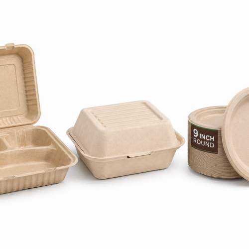 Hinged Salad Containers (8x8)