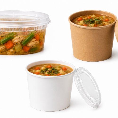 Hinged Salad Containers (8x8)